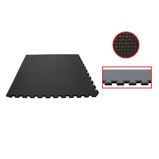 Picture of EVA FOAM SPORTS MAT COLOR: BLACK/GREY PATTERN: CROSS