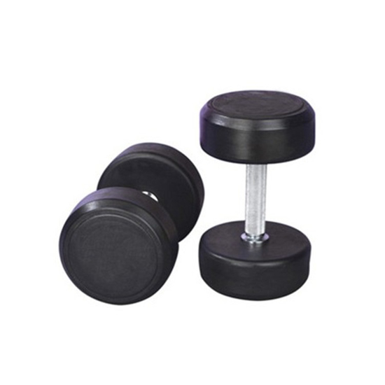 Picture of SHANDONG TZ FIXED BLACK RUBBER DUMBBELLS