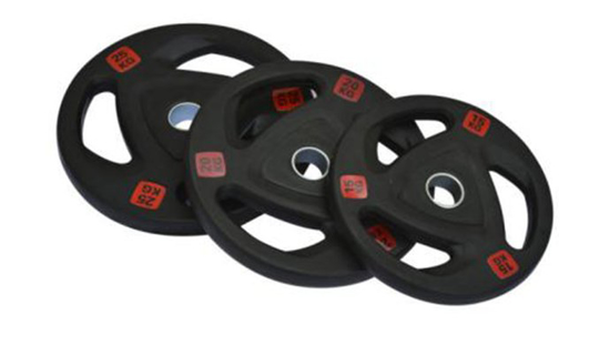 Picture of SHANDONG TZ 3 HOLES BLACK RUBBER COATED OLYMPIC PLATE