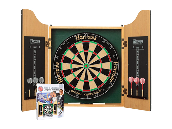 Picture of HARROWS PRO`S CHOICE DARTBOARD - COMPLETE SET