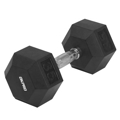 Picture of OK PRO Hex Rubber Coated Dumbbell Chromed Handle-10kg