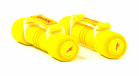 Picture of REEBOK SOFTGRIP HAND WEIGHTS - 1.0 KG YELLOW