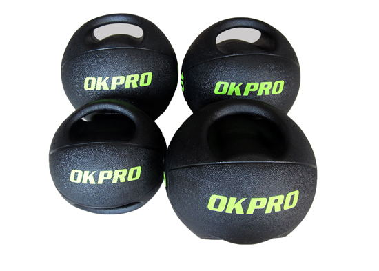 Picture of OK PRO Black Medicine balls with double grips 10kg