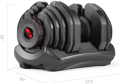 Picture of BOWFLEX SELECTTECH 1090I ADJUSTABLE DUMBBELL (PAIR)