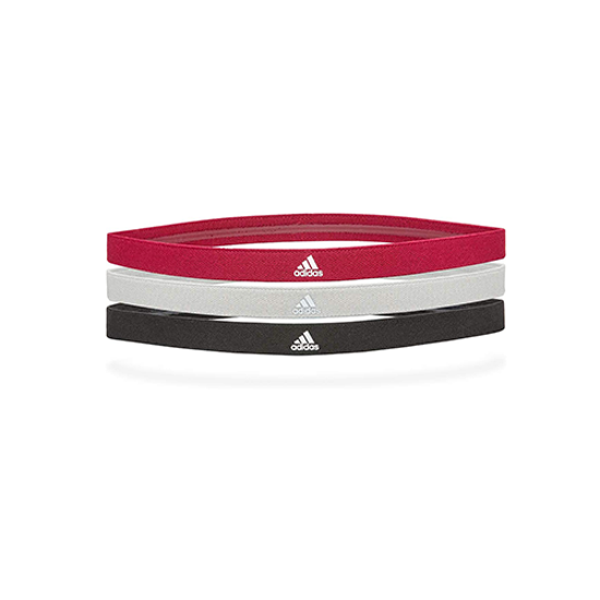 Picture of ADIDAS Sports Hair Bands - Black, Grey, Power Berry