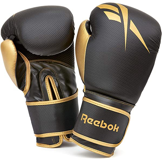 Picture of REEBOK Retail 16oz Boxing Gloves Gold-Black 16OZ