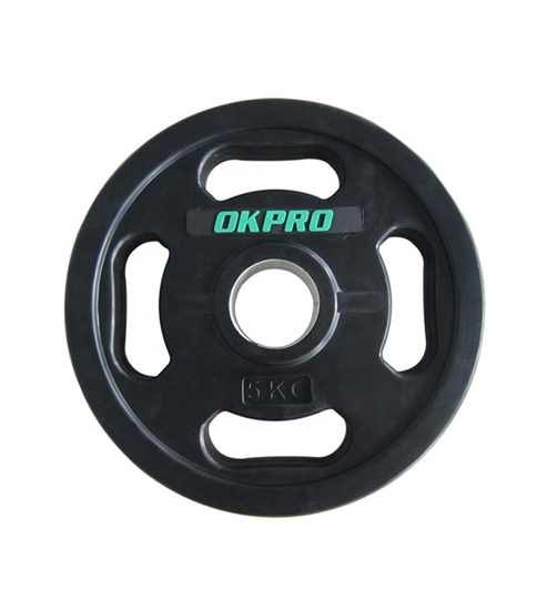 Picture of OK PRO RUBBER COATED WEIGHT PLATE (WITH STAINLESS UPTURNED RING) 2.5KG