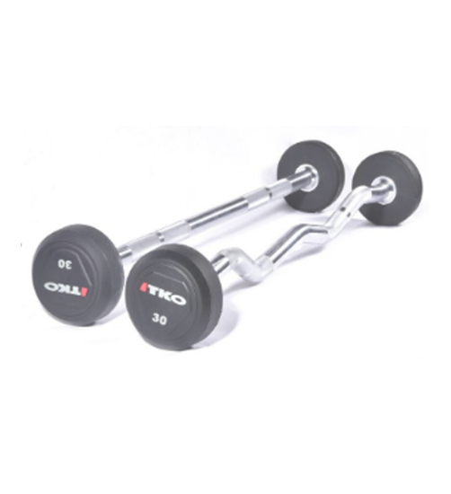 Picture of NANTONG PD181 RUBBER BARBELL W/ CURL BAR
